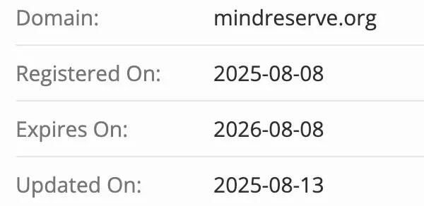 MindReserve домен домен MindReserve
