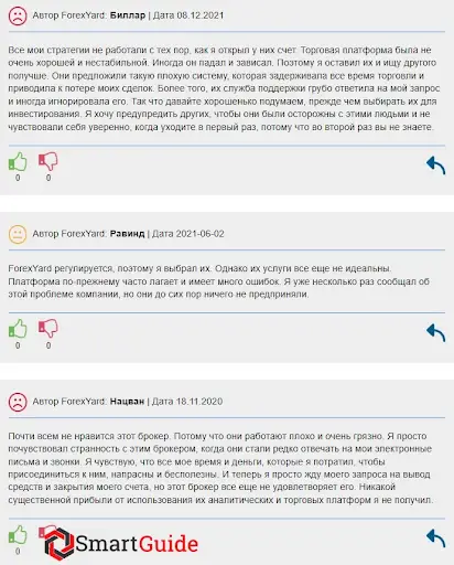Отзывы ForexYard Отзывы ForexYard