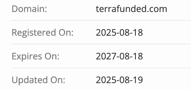 TerraFunded домен домен TerraFunded