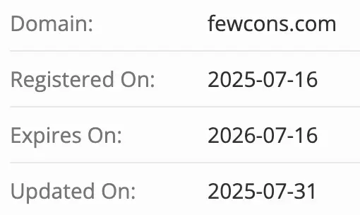 домен Fewcons