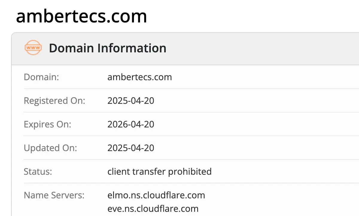 Ambertecs домен