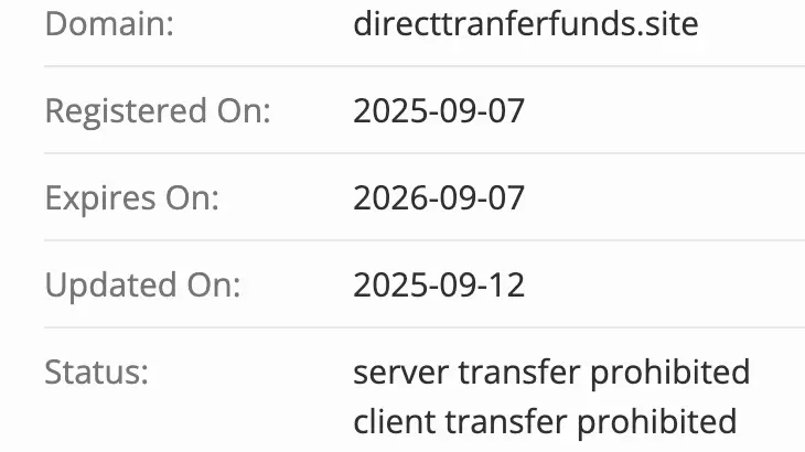 Direct Tranfer Funds домен домен Direct Tranfer Funds