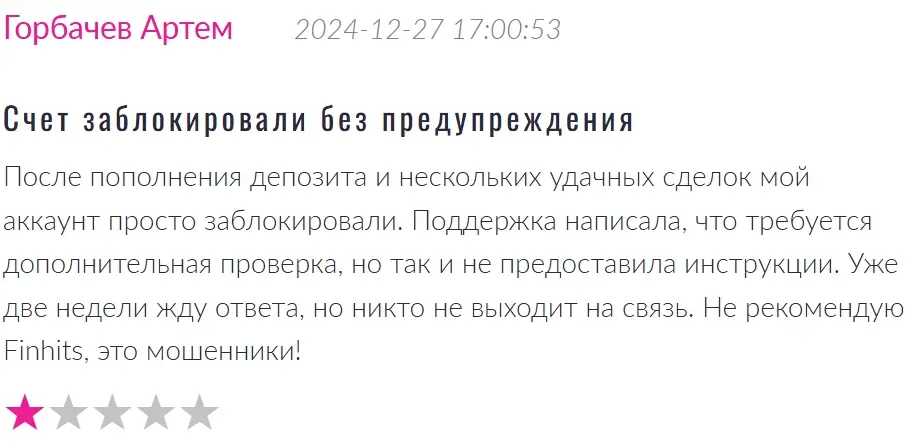 Finhits-otzyv Finhits ΠΎΡΠ·ΡΠ²