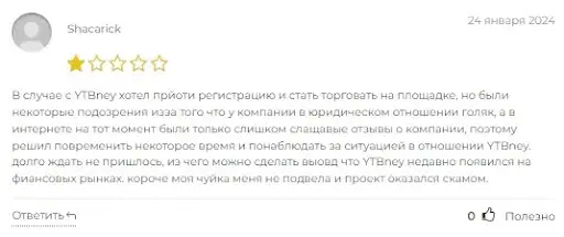 Отзывы о ЮТБней Отзывы о ЮТБней