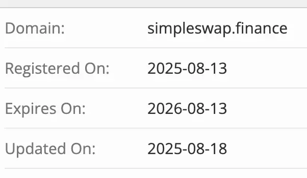 домен SimpleSwap