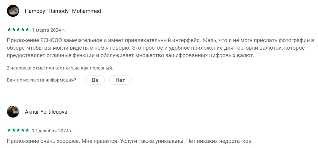 Echooo Wallet положительный отзыв