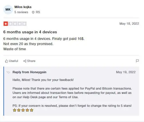 СКАМ Honeygain Отзывы