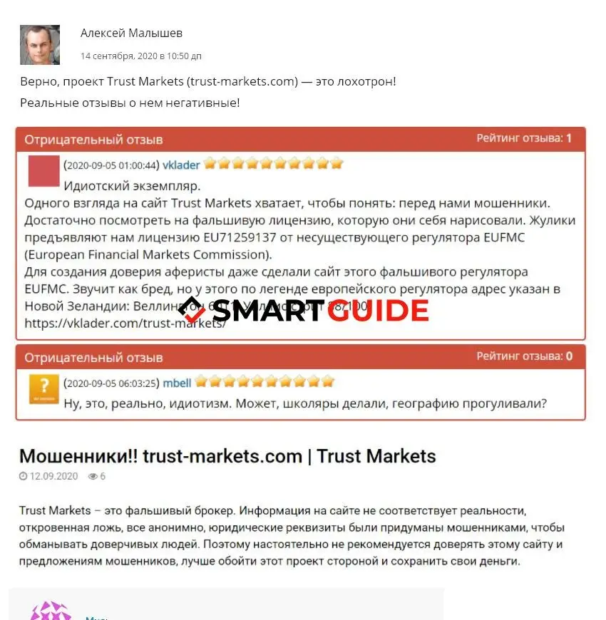 Trust Markets обзор и отзывы Trust Markets обзор и отзывы