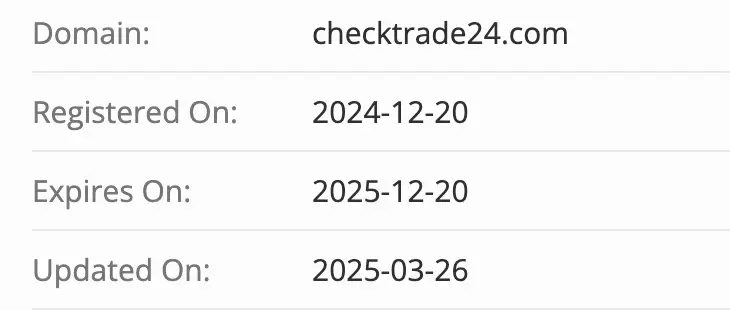 CheckTrade24 домен домен CheckTrade24