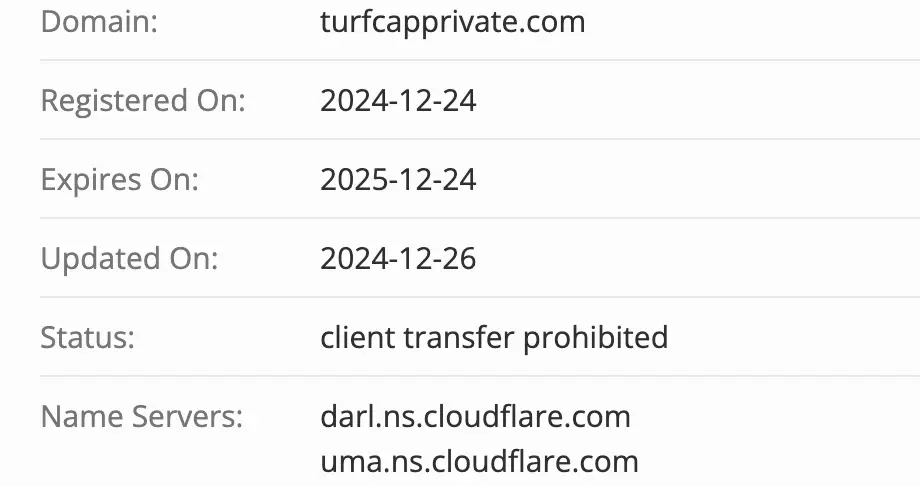 Turf Capital Private LTD домен домен Turf Capital Private LTD