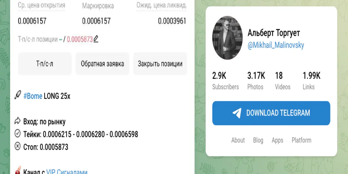 информация о Альберт Торгует