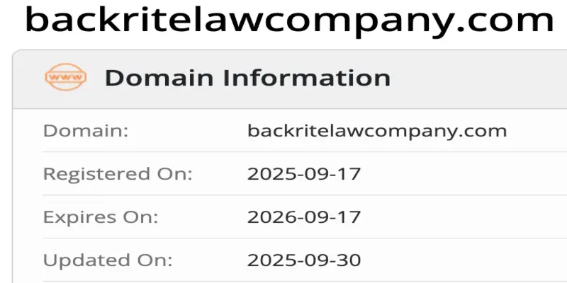 Backrite Law Company домен домен Backrite Law Company
