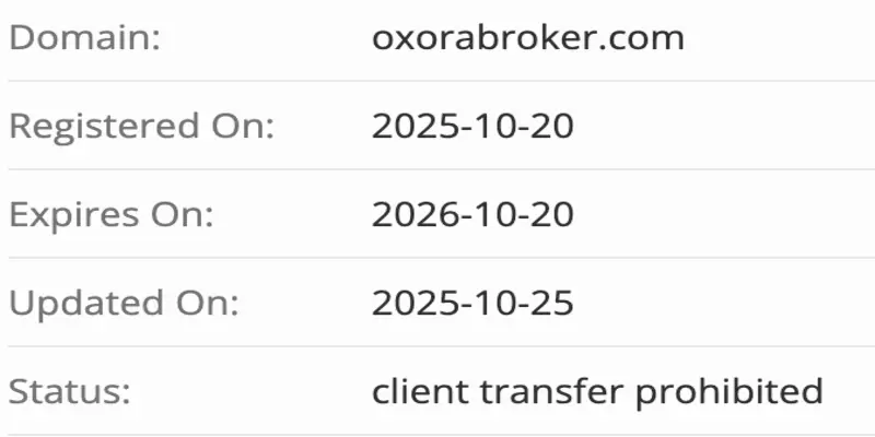 домен OXORA BROKER