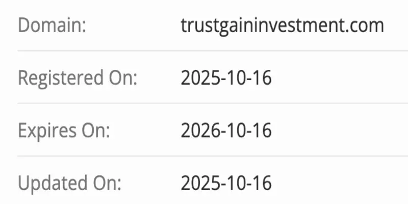домен Trust Gain Investment