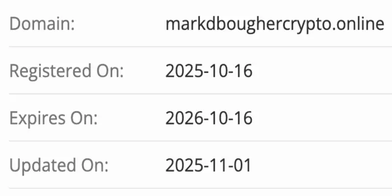 Markdboughercrypto домен домен Markdboughercrypto