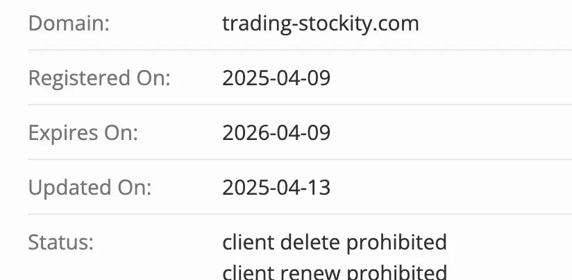 Stockity домен домен Stockity