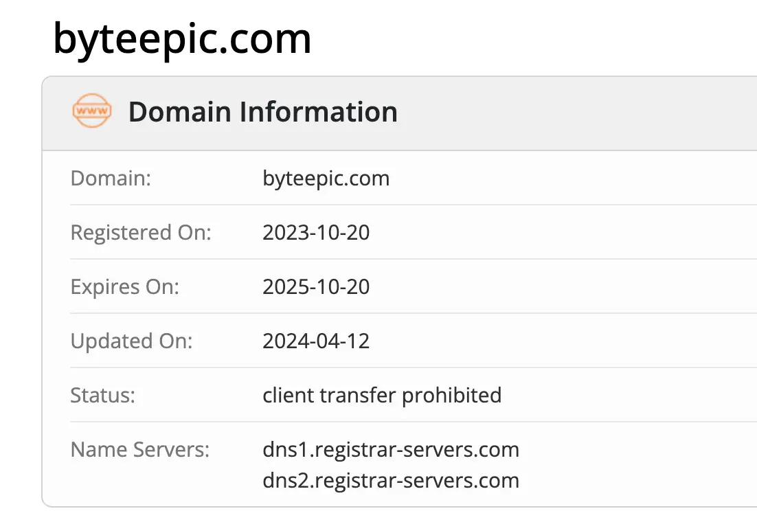 ByteEpic домен