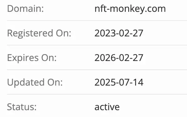 домен Monkey NFT