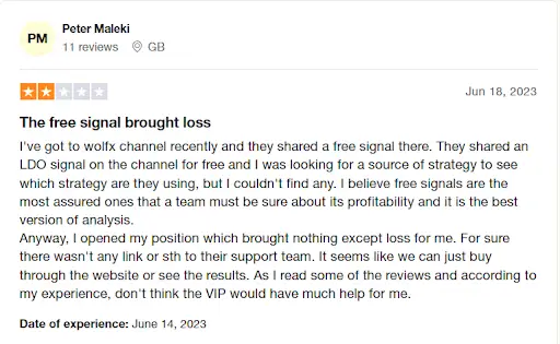 Wolfx Signals отзывы