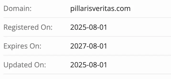 домен Pillaris Veritas