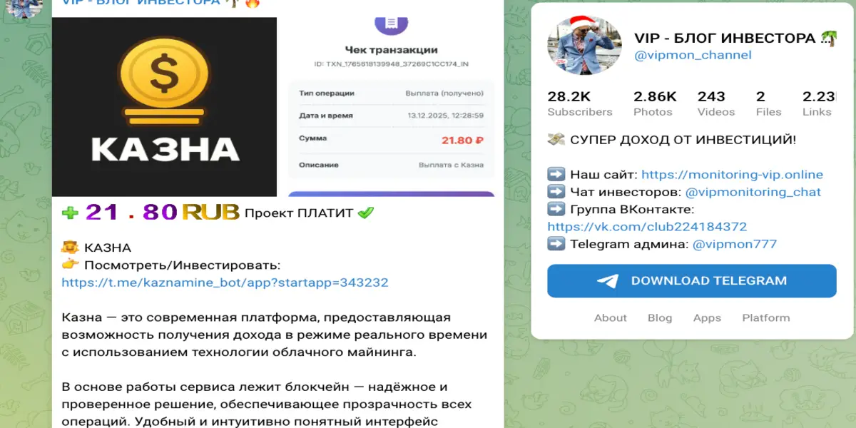 VIP-Monitoring инфо о проекте обзор на VIP-Monitoring