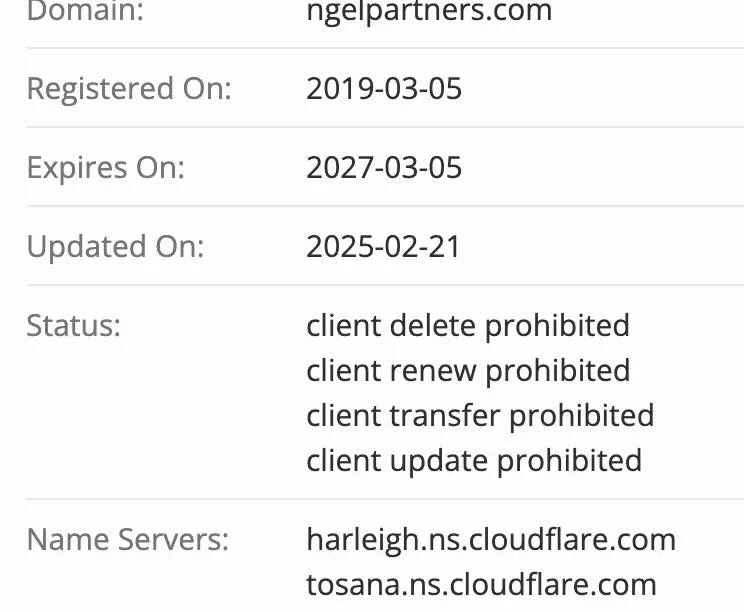 Ngel Partners домен инфо о домене Ngel Partners