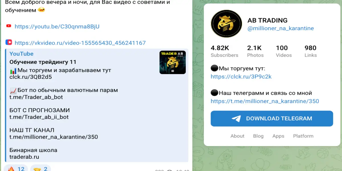 AB TRADING инфо о проекте обзор на AB TRADING