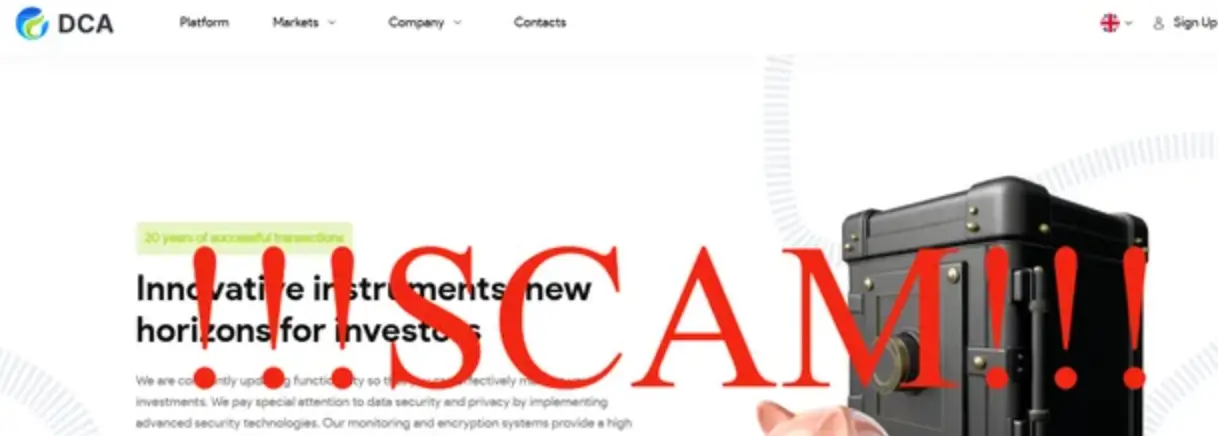DCA информация инфо о сайте DCA