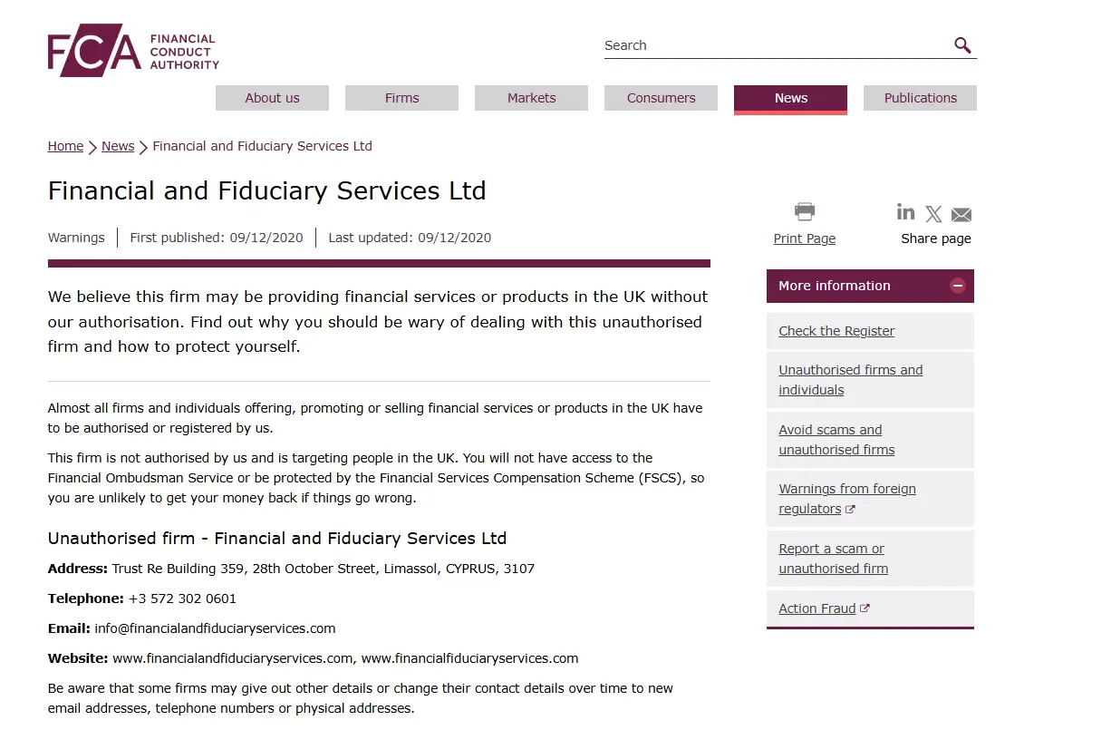 Financial-and-Fiduciary-Services-scam Financial and Fiduciary Services скам
