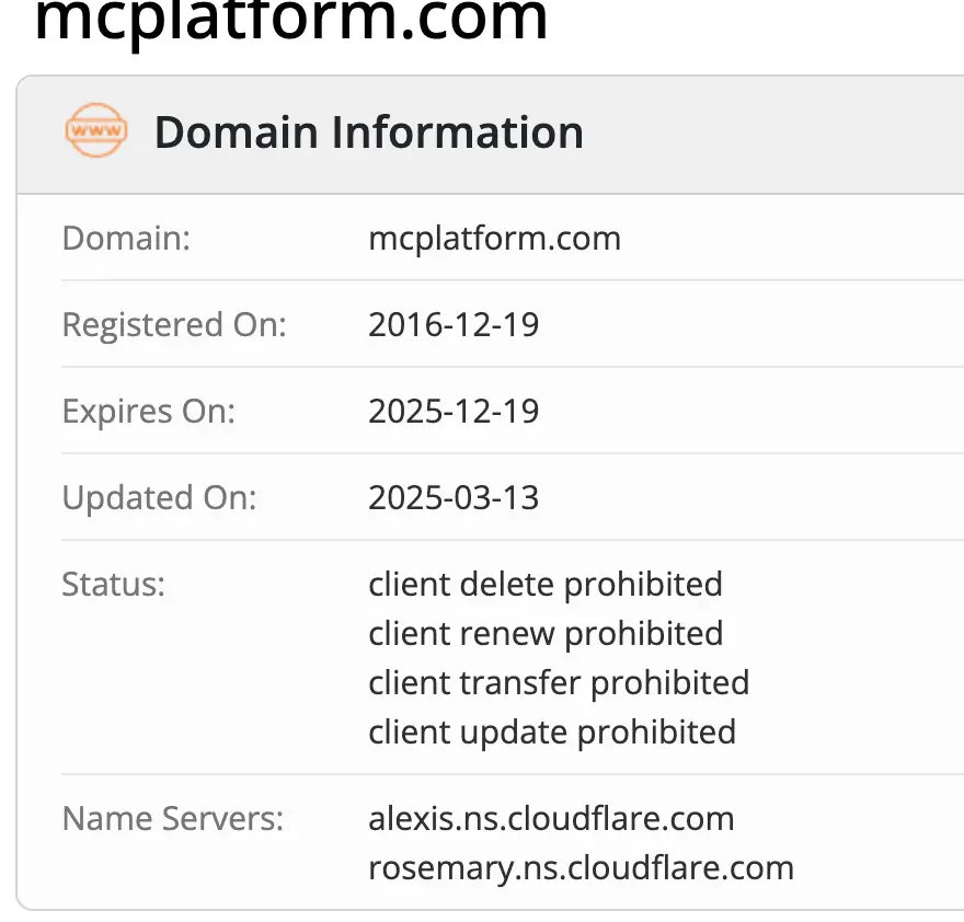 домен MC Platform MC Platform домен