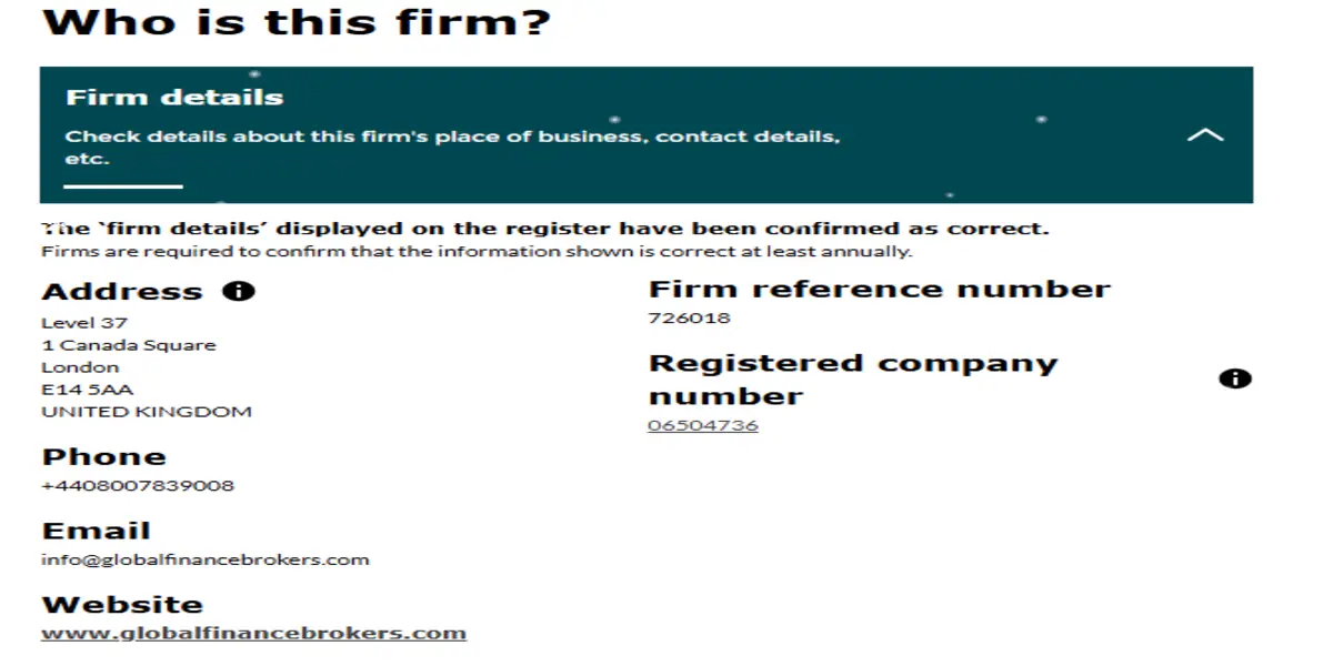 GLOBAL FINANCE BROKERS LIMITED информация о проекте обзор на GLOBAL FINANCE BROKERS LIMITED