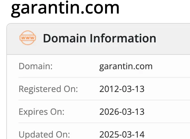 домен GARANT IN