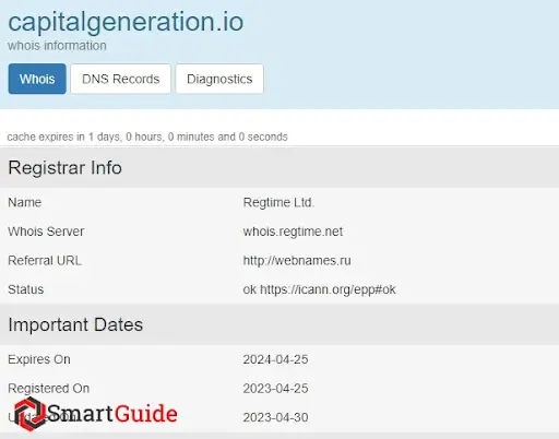 СКАМ capitalgeneration.io СКАМ capitalgeneration.io