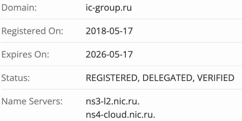 домен IC Group