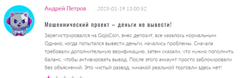 отзыв о Goincoin