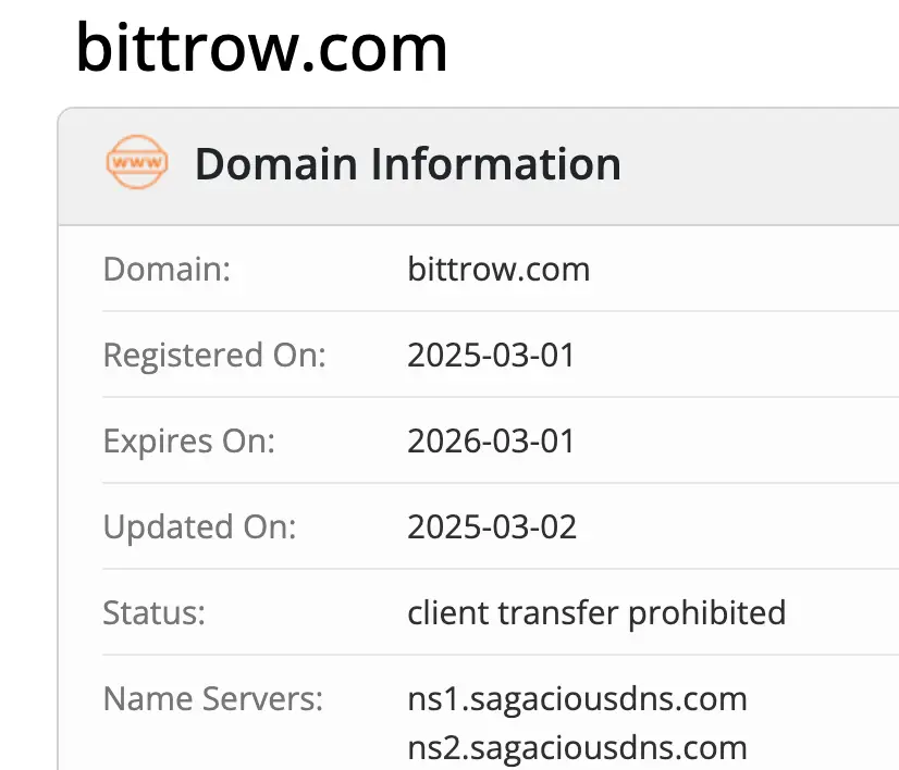 BITTROW домен