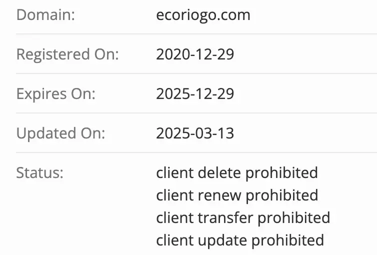 Ecoriogo домен домен Ecoriogo