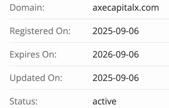 домен Axe Capital X