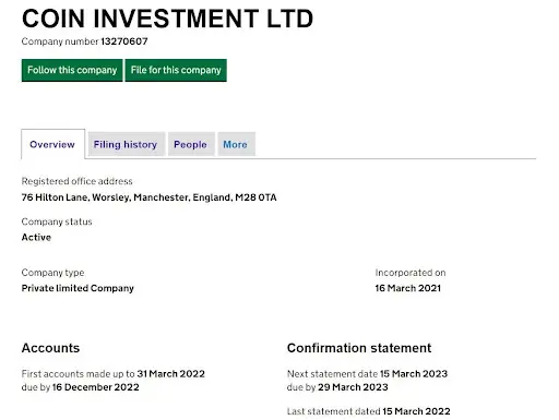 Регистрация проекта Invest Coin Регистрация проекта Invest Coin