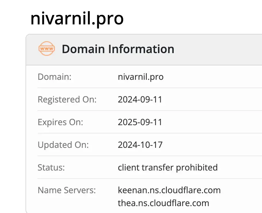 домен Nivarnil Nivarnil домен