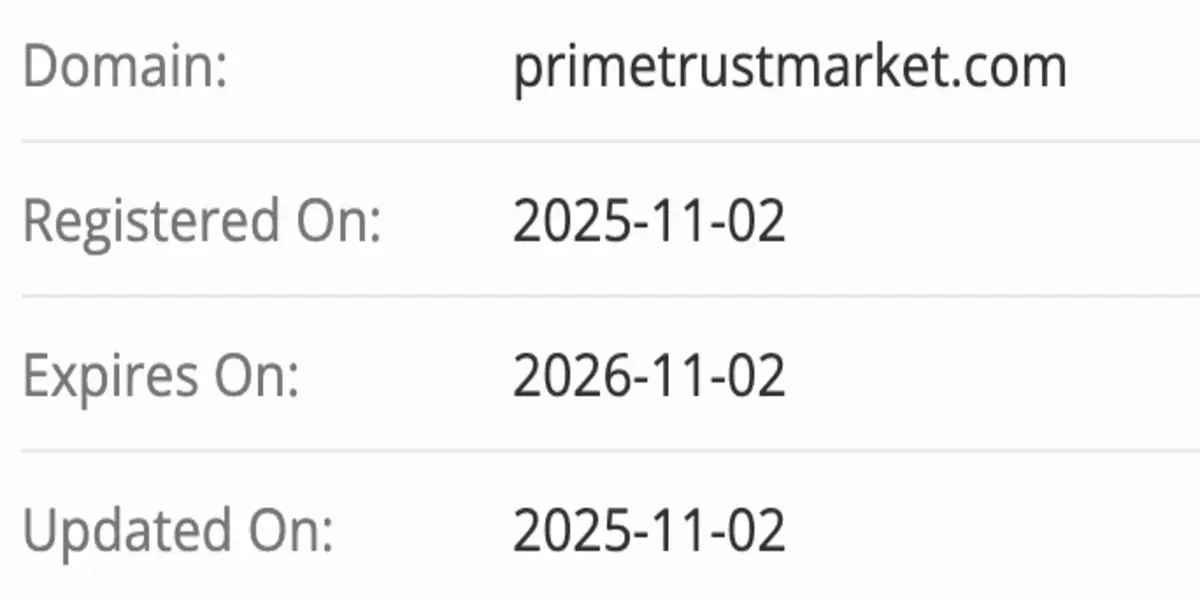 Prime Trust Markets домен домен Prime Trust Markets