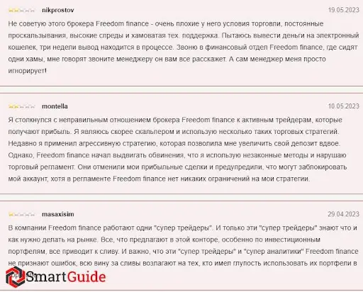Отзывы про Фридом Финанс Отзывы про Фридом Финанс