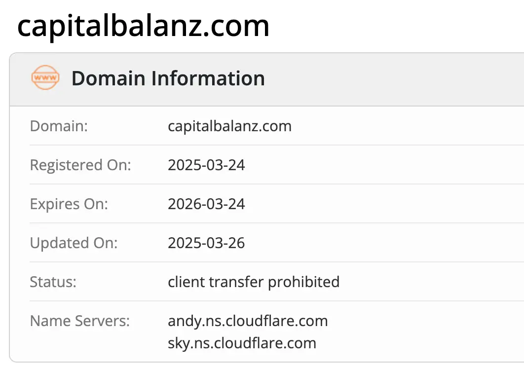 домен Capitalbalanz Capitalbalanz домен