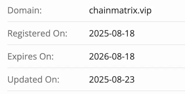 Chain Matrix LTD домен домен Chain Matrix LTD