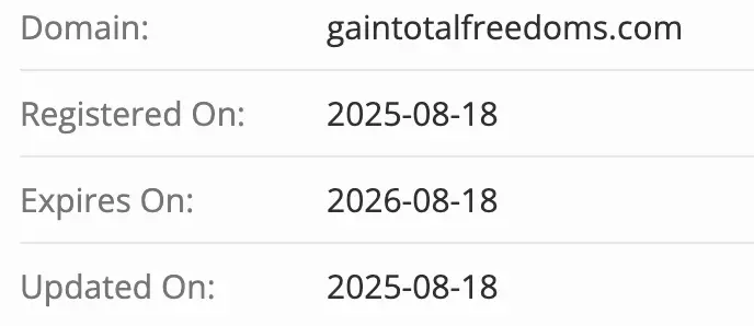 домен Gain Financial Freedom