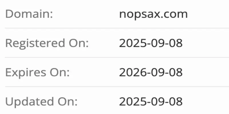 домен Nopsax