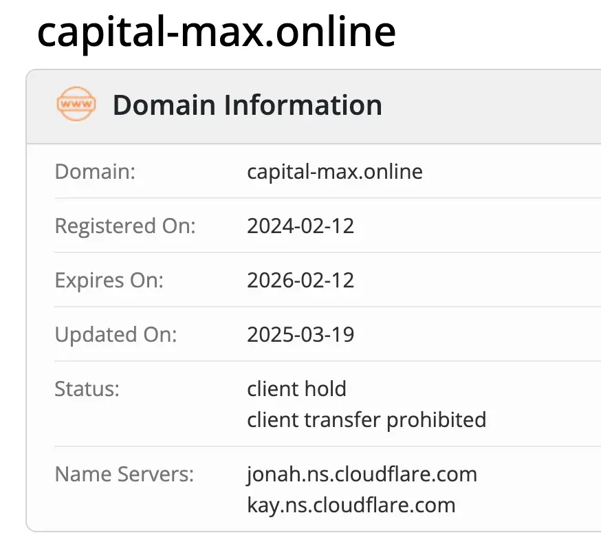 домен Maxcapital Trade Maxcapital Trade домен