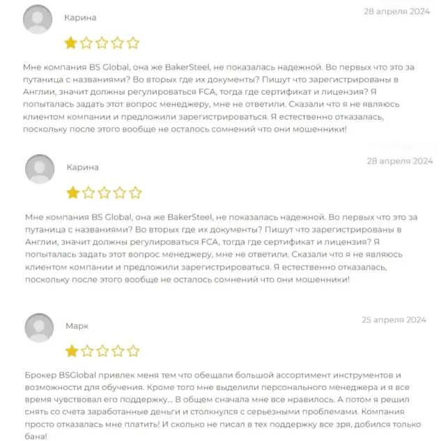 BS Global Отзыв Карина