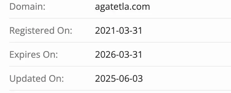 домен Agatetla