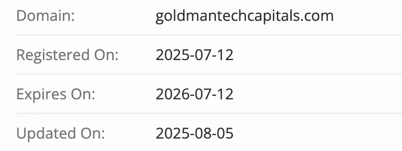 домен Goldmantechcapital